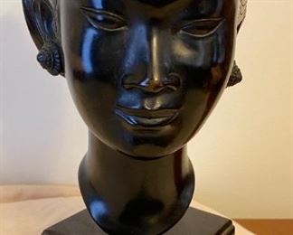 VIETNAMESE WOMAN’S HEAD SCULPTURE (MARKED),