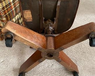 Vintage Wooden Office Chair