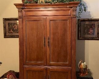 armoire style entertainment center, fits 40" TV , 