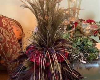 high end floral decor throughout this home