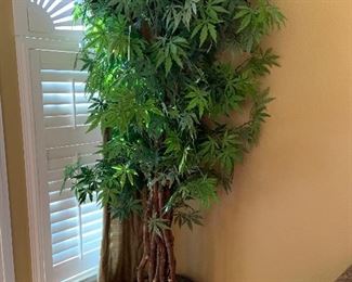 faux tree with real bark, good quality