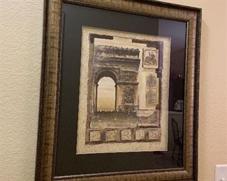Paris framed art