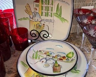 Decorative dish set