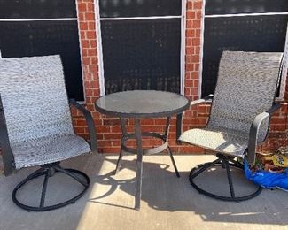 small bistro patio set