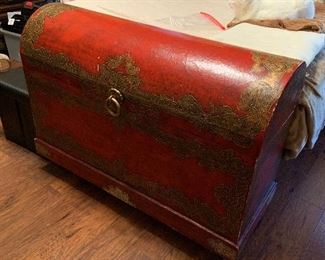 large red trunk (cat NOT for sale :))