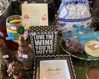 finials, clever sayings, and doo-dads, great for gifts