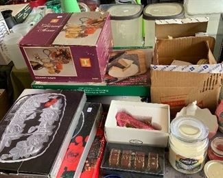 dishes still in boxes