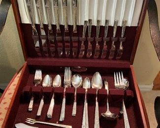 "Nobility" pattern silver plate flatware