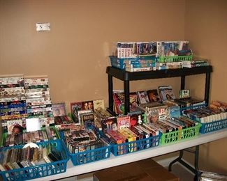 VHS and DVD's