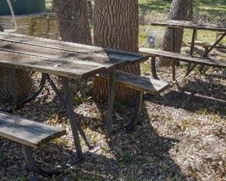 Picnic tables