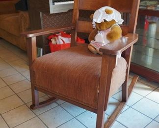 Oak rocking chair