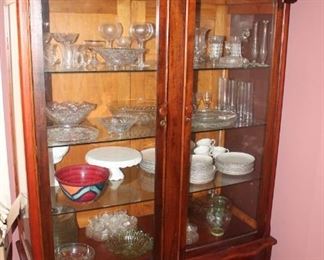 Large Mahogany China Cabinet