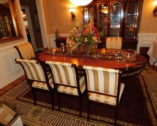 ADAC Dining Table With 8 Kindel Regency Chairs