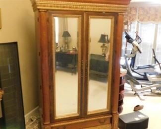 Universal Furniture Gilt Mirrored Armoire
