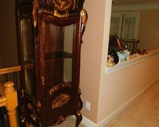 Gilded Lighted Curio