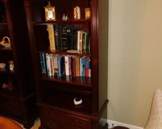 Mahogany Bookcase With Drawer