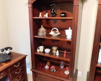 Mahogany Bookcase With Drawer