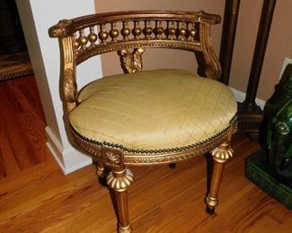 Gilt Vanity Chair