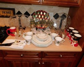 Holiday China & Glassware