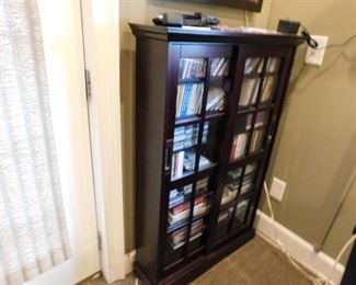 Mahogany Glass Door Cabinet