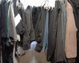 MENS' COATS, JEANS, SHIRTS