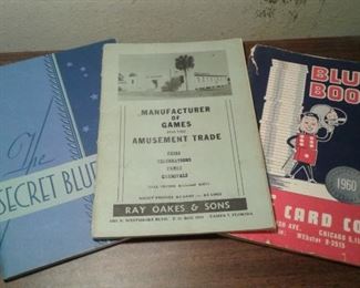 AMUSEMENT TRADE AND THE SECRET BLUE BOOK BY CARD CO.