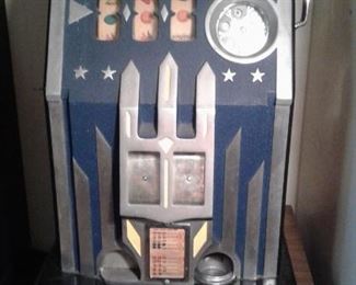 ALL STAR COMET 1936 SLOT MACHINE BY PACE MANUFACTURING COMPANY WORKING CONDITION