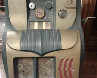 MILLS QT HASHMARK SLOT MACHINE 1947-1950