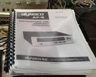 1960'S DYNACO BUILD AND SERVICE MANUALS