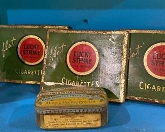 Smoking is bad for you, vintage tobacco tins are still cool. 