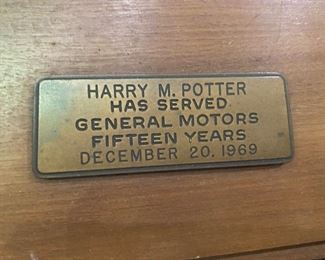 Yeah,  in 1954, Harry Potter began his career at General Motors. Who knew????