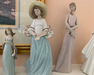 Ingenue, Flower Harvest & The Lady of the Rose Lladro’s.  With boxes.