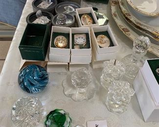 Swarovski, signed paperweights
