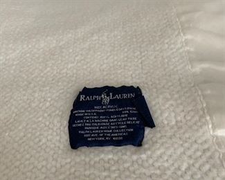 Blankets by Ralph Lauren.