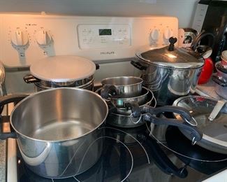 Cookware, Calphalon, Farberware & Master Cuisine. 