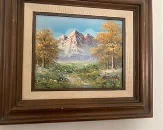 Oil painting by “Delino”.
