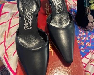 VINTAGE FERRAGAMO SHOES -- NEVER WORN!