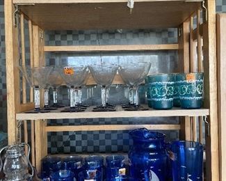 Cobalt depression glass