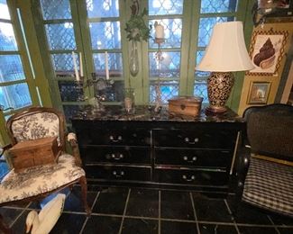 Black cabinet is sold