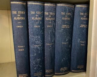 5 volume set of books “The Story of Alabama”