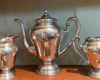 3 piece sterling silver tea service