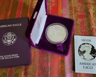 American Eagle -One ounce silver proof silver bullion coin