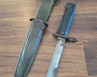US M8 A1 VIZ Fighting Knife and Scabbard