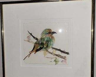 Watercolor art signed