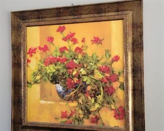 Large Decorative Floral Art 