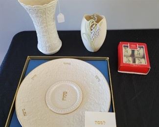 Lenox Seder Plate, Vases and more