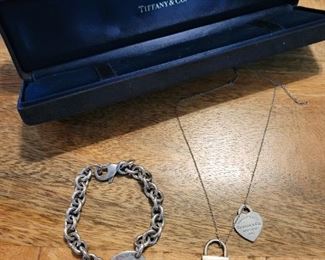 Tiffany & Co silver necklace and bracelet