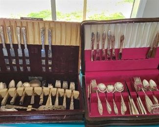 Silver-plated flatware by Oneida and Community