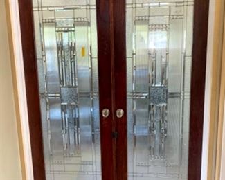 Original leaded glass 60' doors.