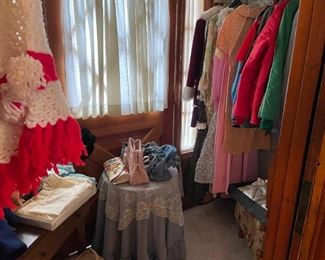 Vintage clothing and shoes